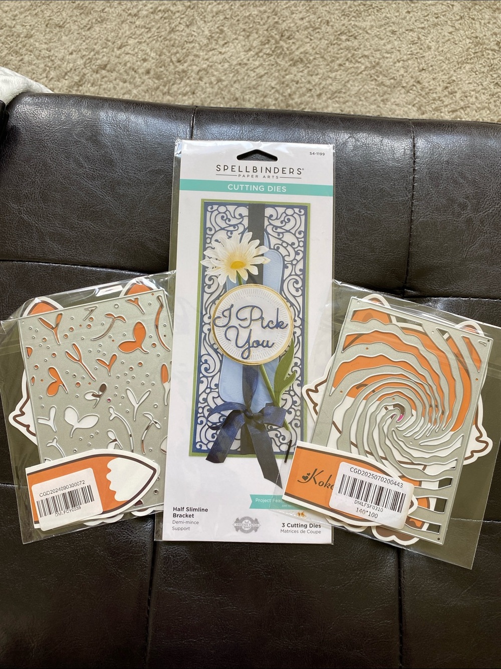 Spellbinders 'I Pick You' Cutting Die Set with Two Floral/Swirl Dies
